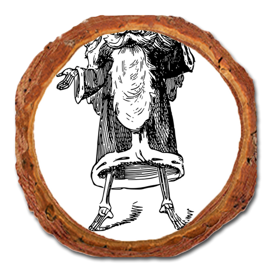 Coaster: Live Edge - Santa Line Art (Pack of 5)