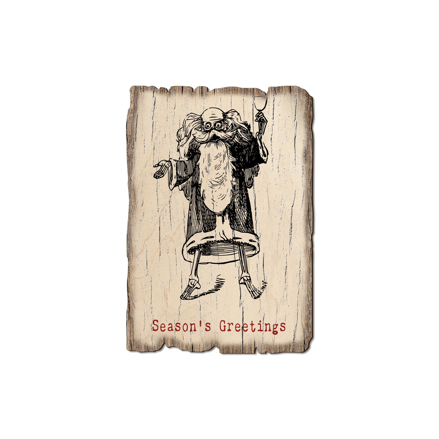 Santa Line Art - Rustic Edge Postcards & Magnets Rustic Edge Magnet (5pk // $2.80ea)
