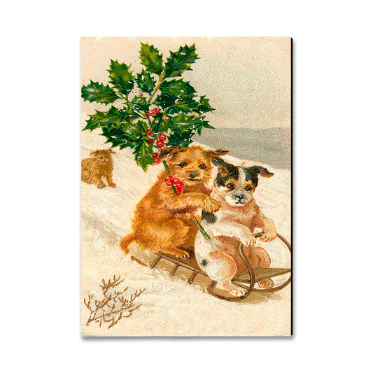 Magnet: Classic Edge - Sleigh Dogs
