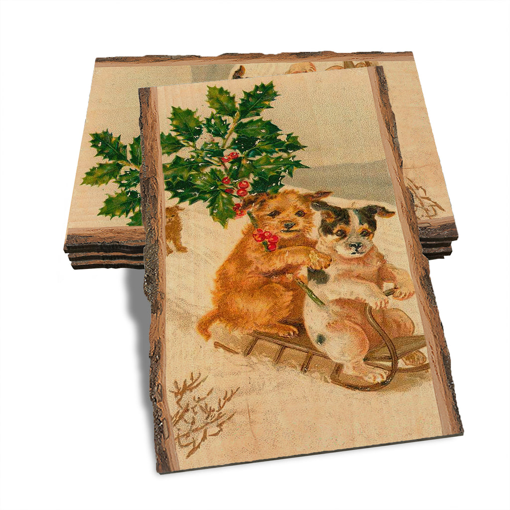 Sleigh Dogs - Holiday - Live Edge Live Edge Postcard (5pk // $2.80ea)