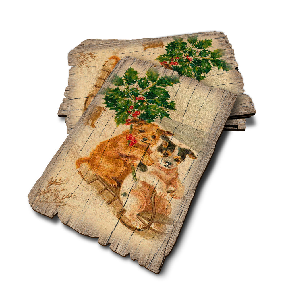 Sleigh Dogs - Weathered Edge Rustic Edge Postcard (5pk // $2.80ea)