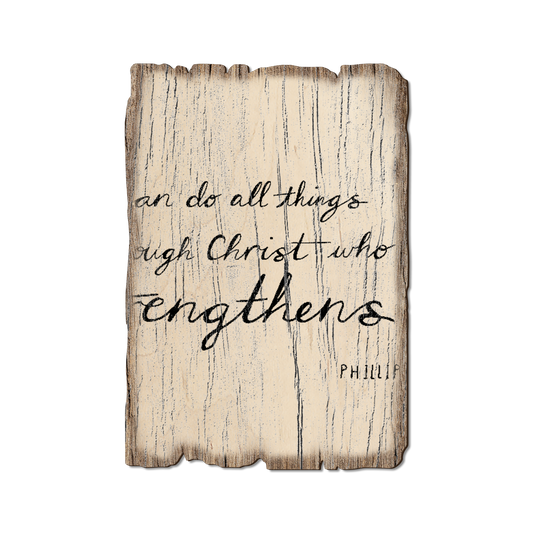 Greeting Card: Weathered Edge - Strengthens Me (Pack of 5)