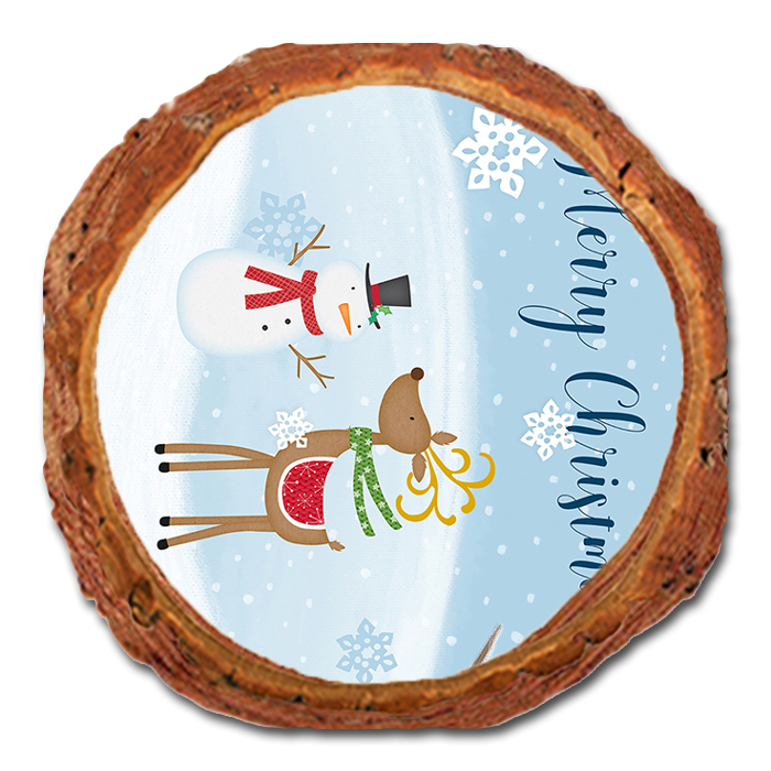 Coaster: Live Edge - Simple Merry Christmas (Pack of 5)
