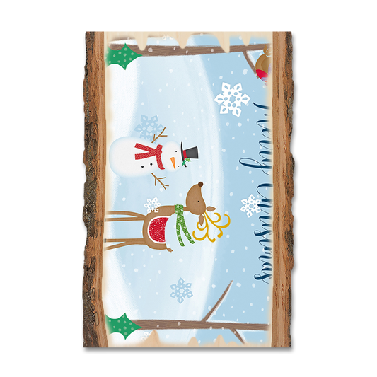 Magnet: Live Edge - Simple Merry Christmas
