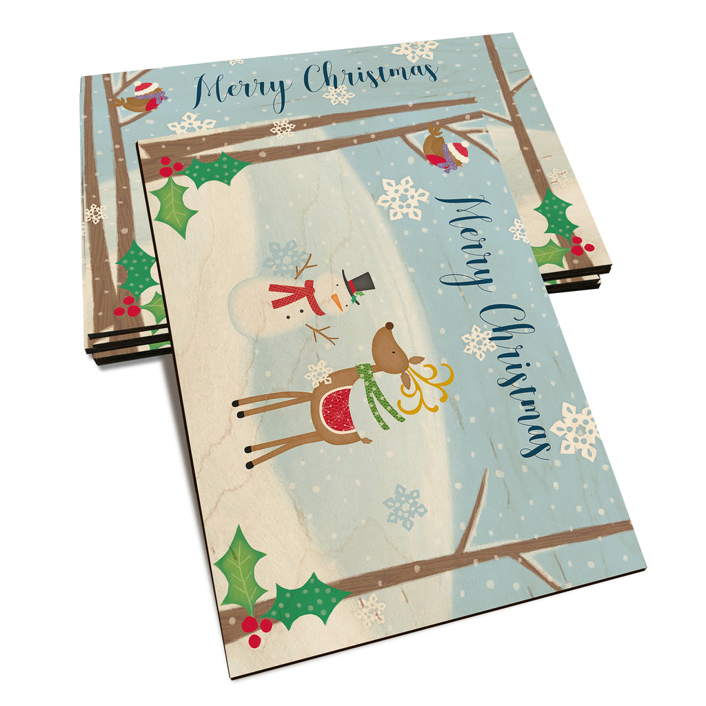 Simple Merry Christmas - Holiday - Classic Edge Classic Edge Postcard (5pk // $2.80ea)