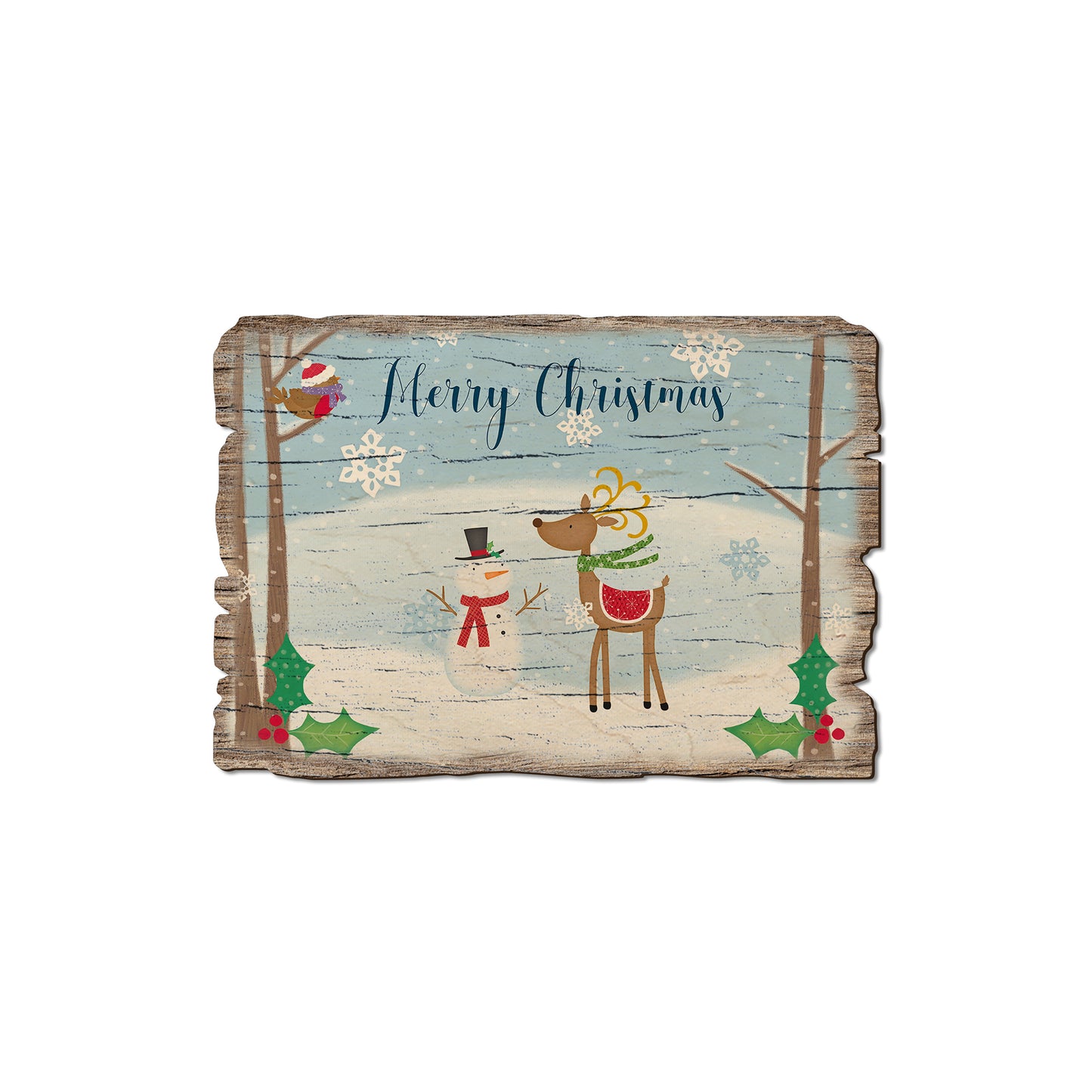 Simple Merry Christmas - Rustic Edge Postcards & Magnets Rustic Edge Magnet (5pk // $2.80ea)