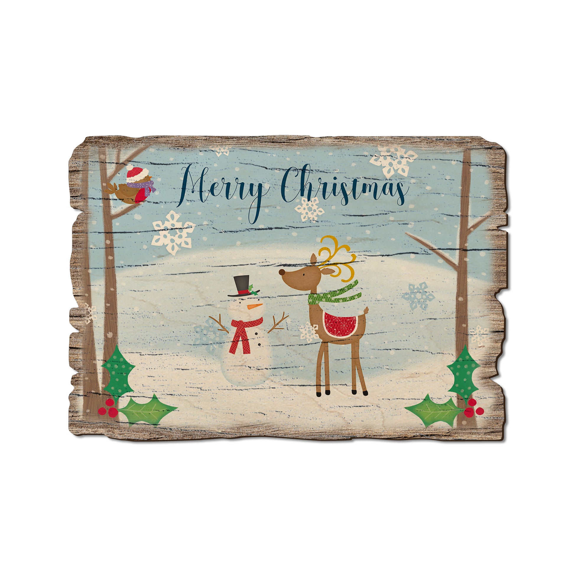 Simple Merry Christmas - Rustic Edge Postcards & Magnets Rustic Edge Postcard (5pk // $2.80ea)