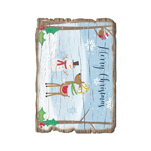 Greeting Card: Weathered Edge - Simple Merry Christmas (Pack of 5)