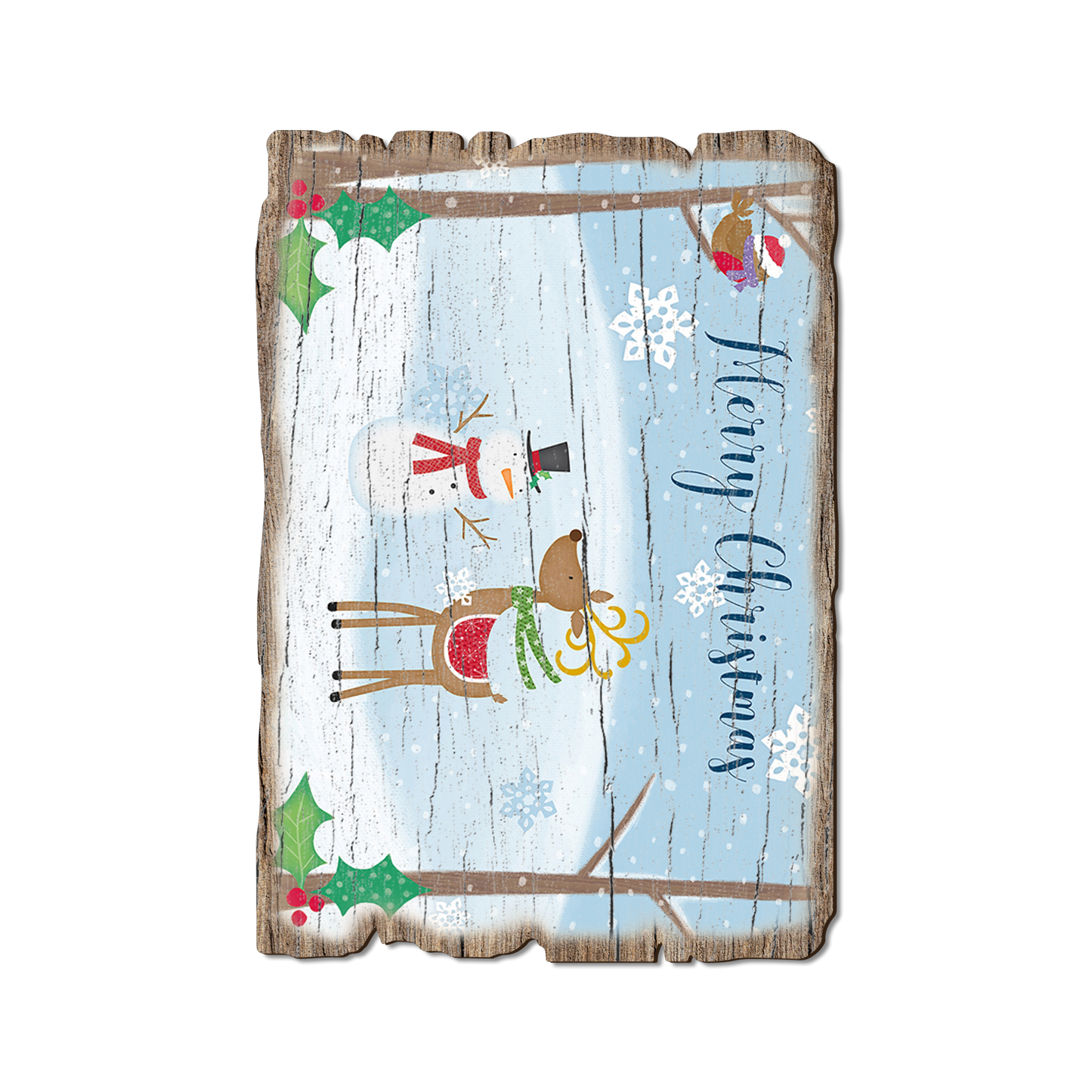 Postcard: Weathered Edge - Simple Merry Christmas (Pack of 5)