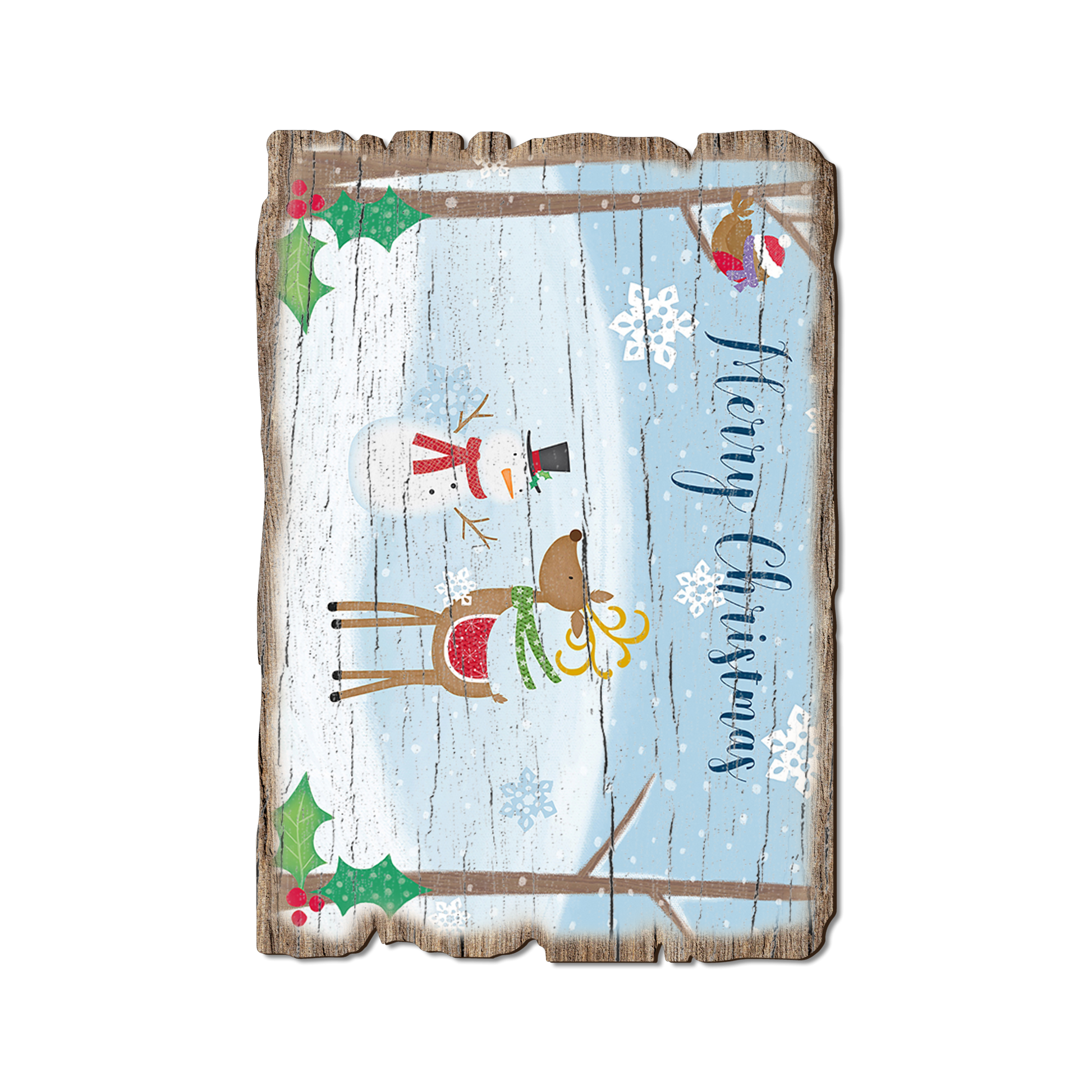 Postcard: Weathered Edge - Simple Merry Christmas (Pack of 5)