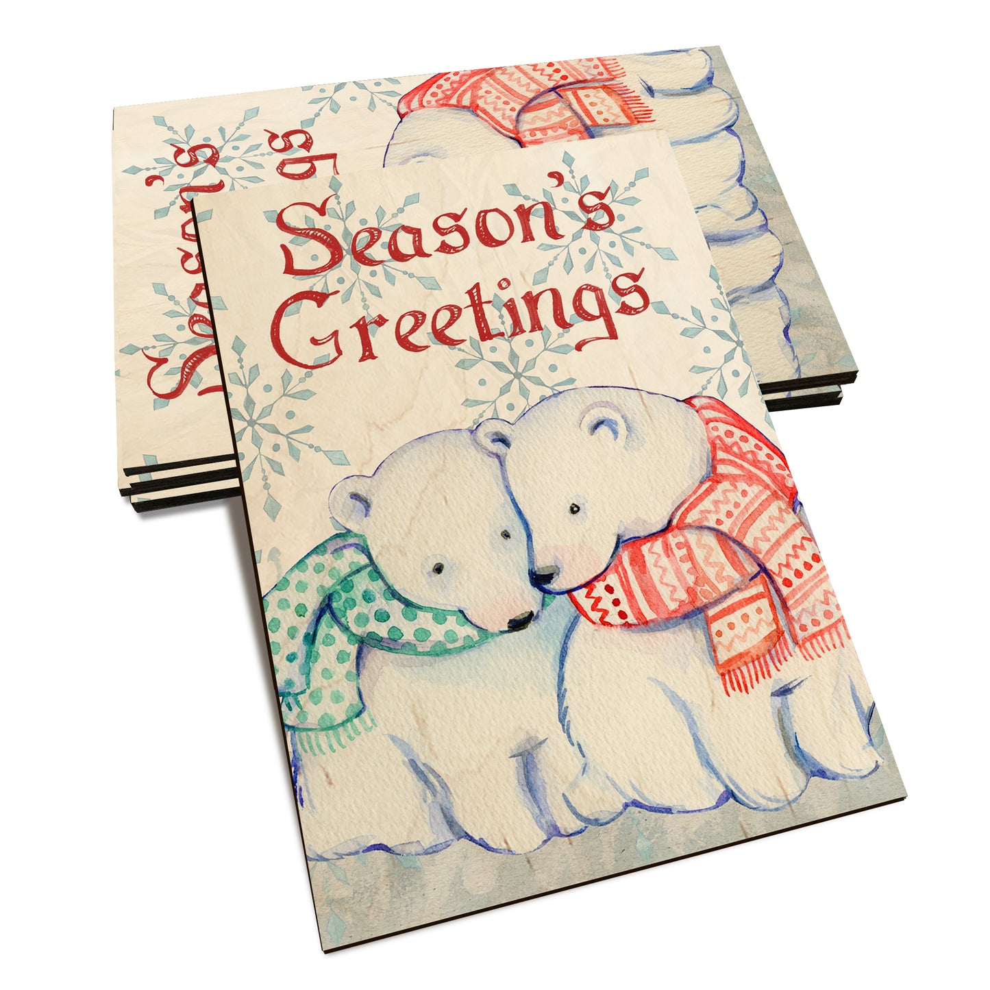 Snuggle Bears - Holiday - Classic Edge Classic Edge Postcard (5pk // $2.80ea)