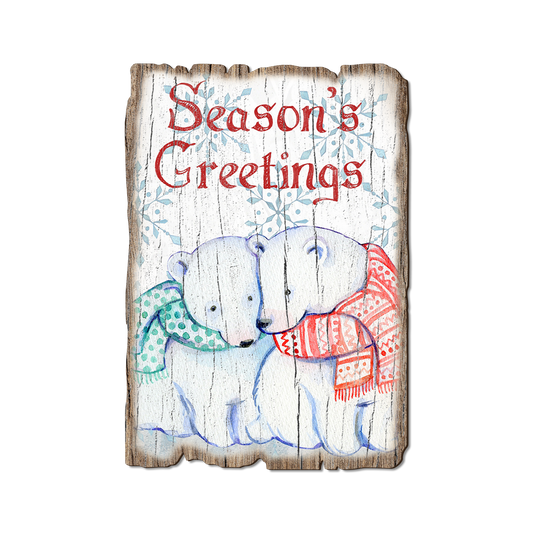 Greeting Card: Weathered Edge - Snuggle Bears (Pack of 5)