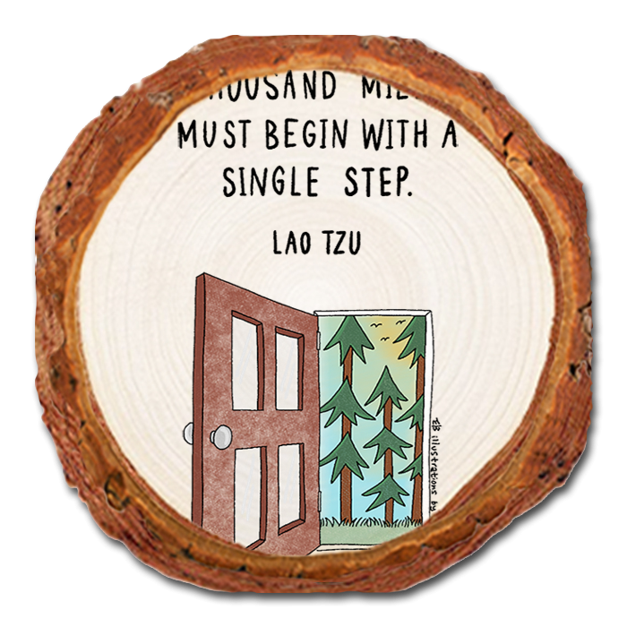 Coaster: Live Edge - Single Step (Pack of 5)