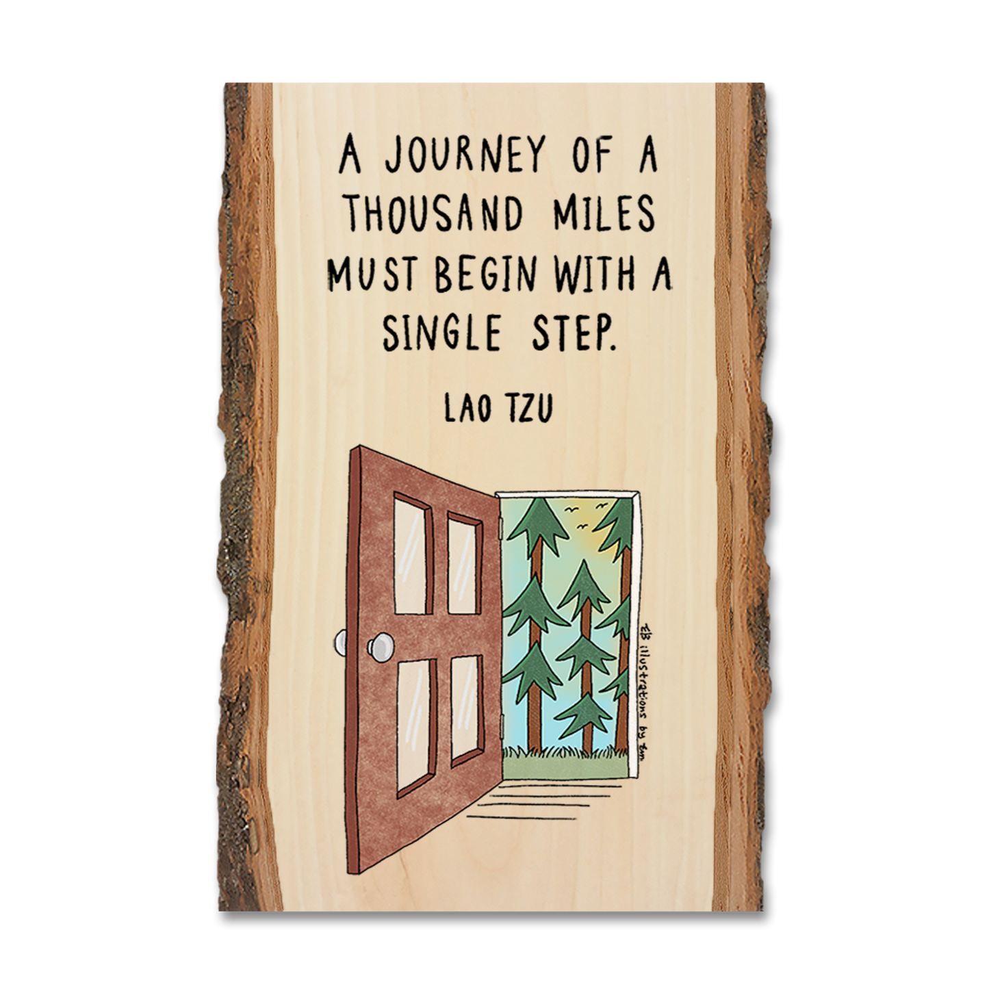 Greeting Card: Live Edge - Single Step
