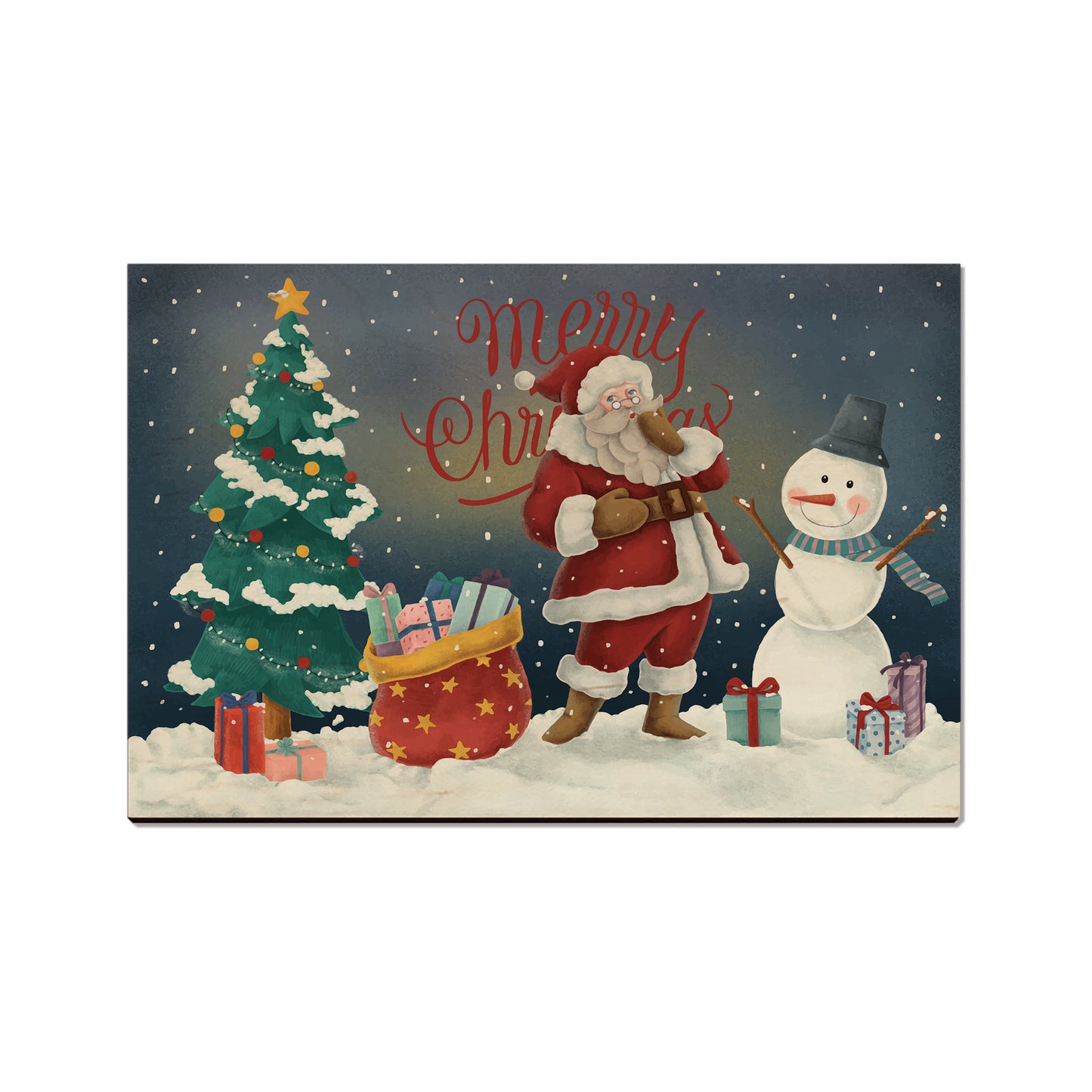 Santa & Snowman - Holiday - Classic Edge