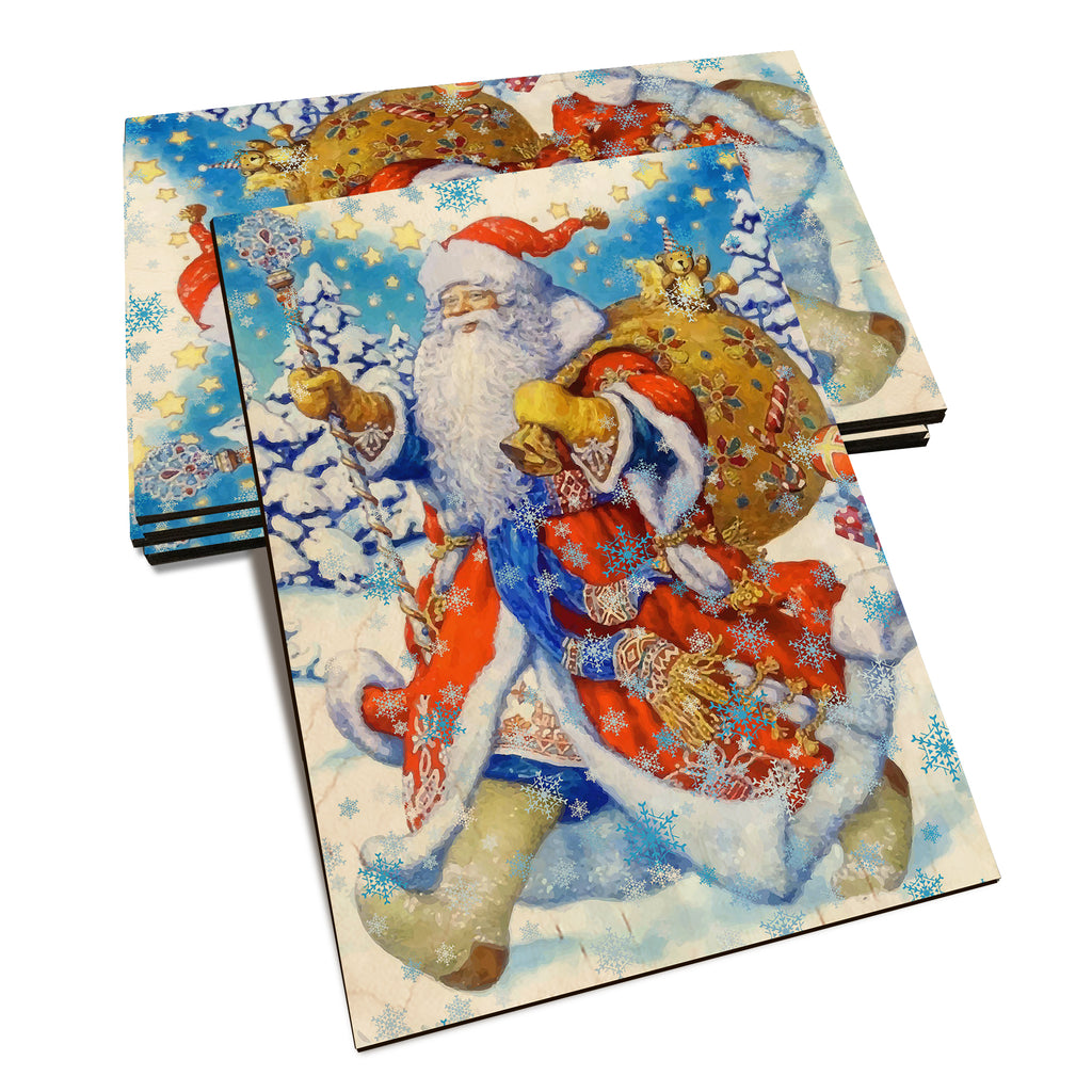 Santa Stroll - Holiday - Classic Edge Classic Edge Postcard (5pk // $2.80ea)