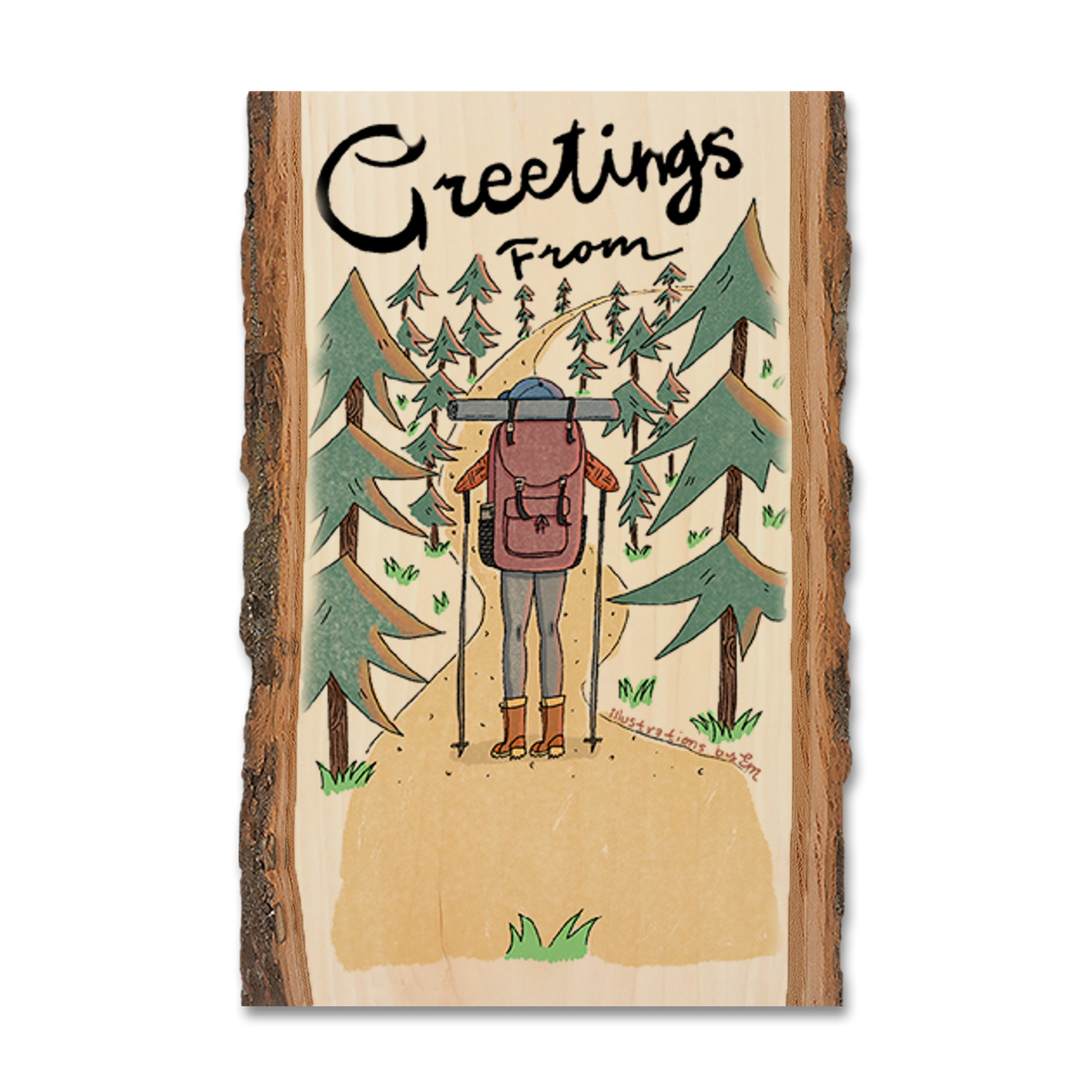 Magnet: Live Edge - Trail Hiking