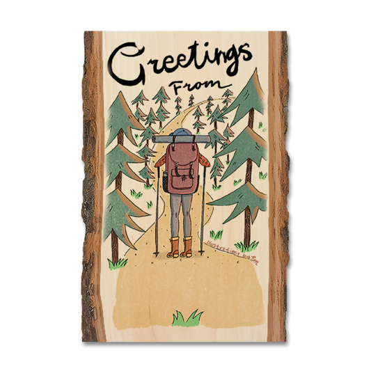 Magnet: Live Edge - Trail Hiking