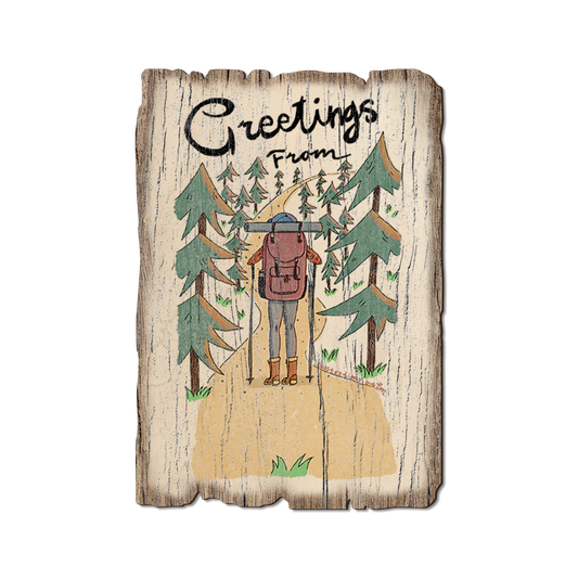 Greeting Card: Weathered Edge - Trail Hiking (Pack of 5)