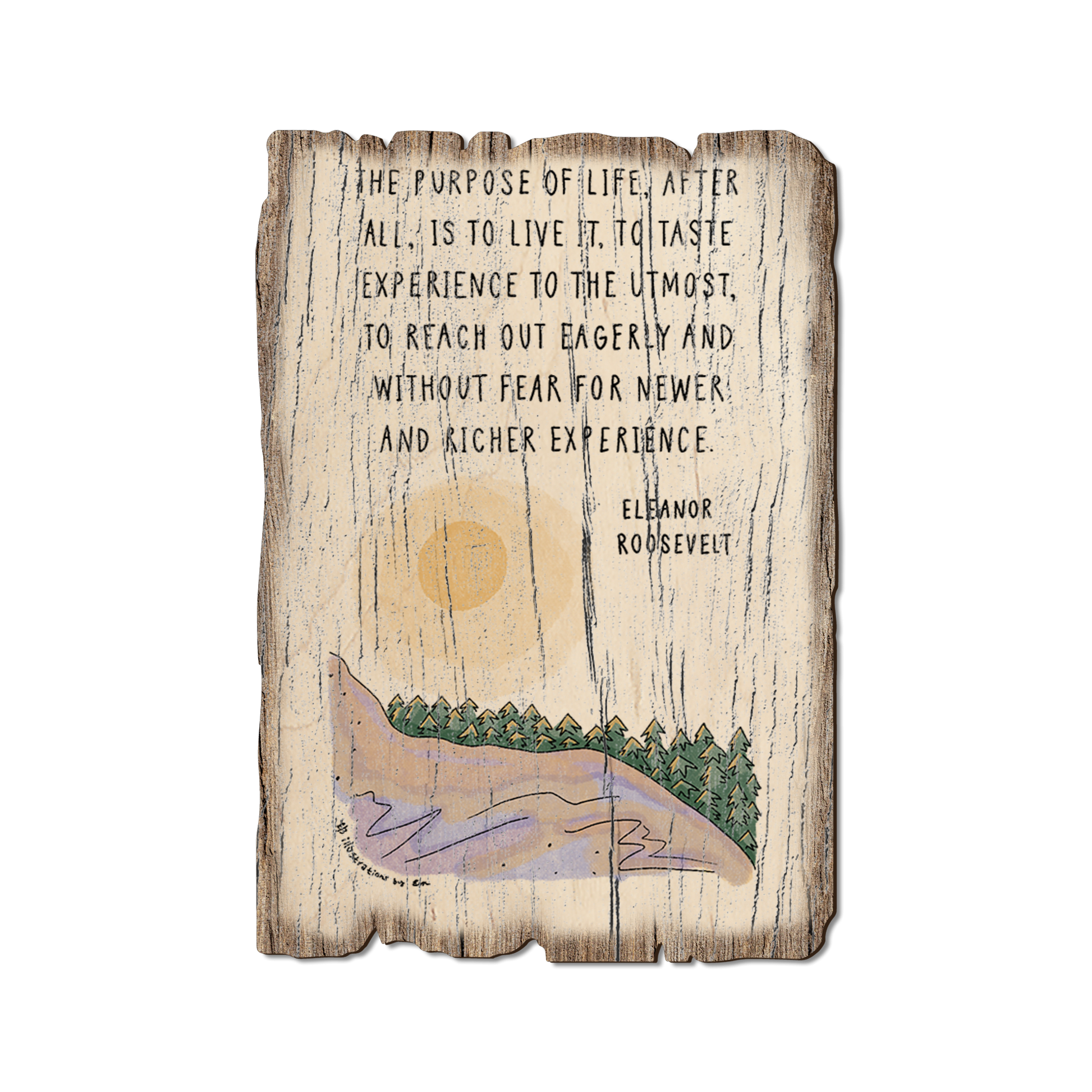 Postcard: Weathered Edge - To Live (Pack of 5)