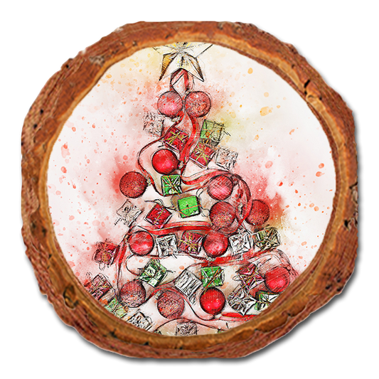 Coaster: Live Edge - Tree Impression