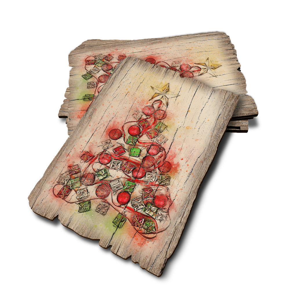 Tree Impression - Weathered Edge Rustic Edge Postcard (5pk // $2.80ea)