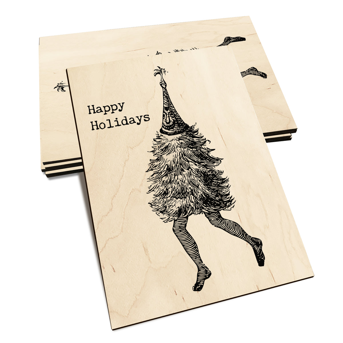 Tree Legs - Holiday - Classic Edge Classic Edge Postcard (5pk // $2.80ea)