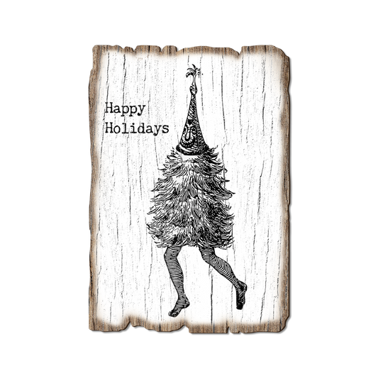 Greeting Card: Weathered Edge - Tree Legs