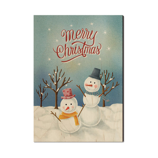 Two Snowman Greeting - Holiday - Classic Edge