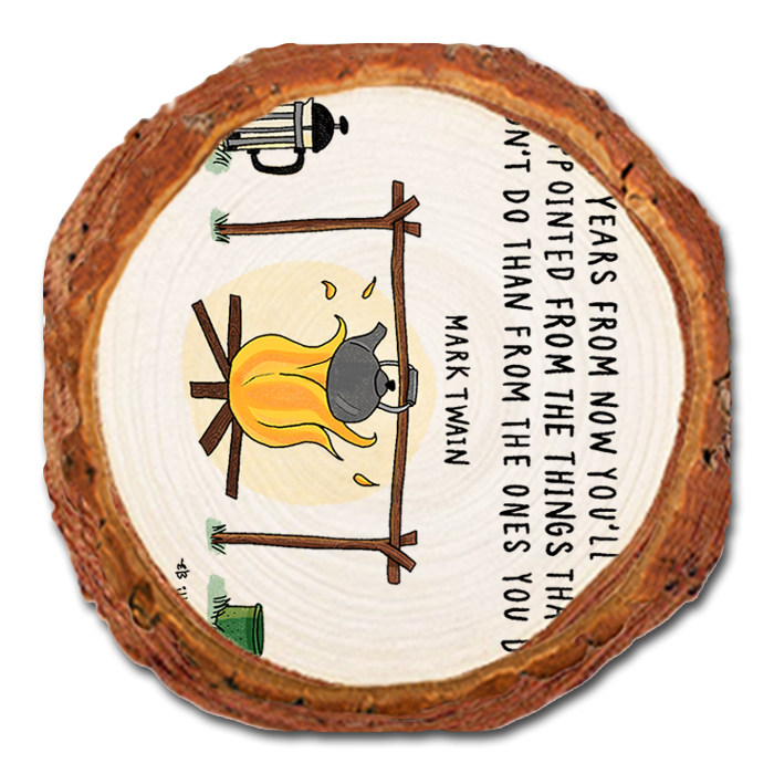 Coaster: Live Edge - Twenty Years (Pack of 5)