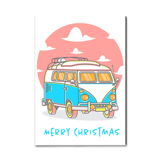 Magnet: Classic Edge - Van Christmas