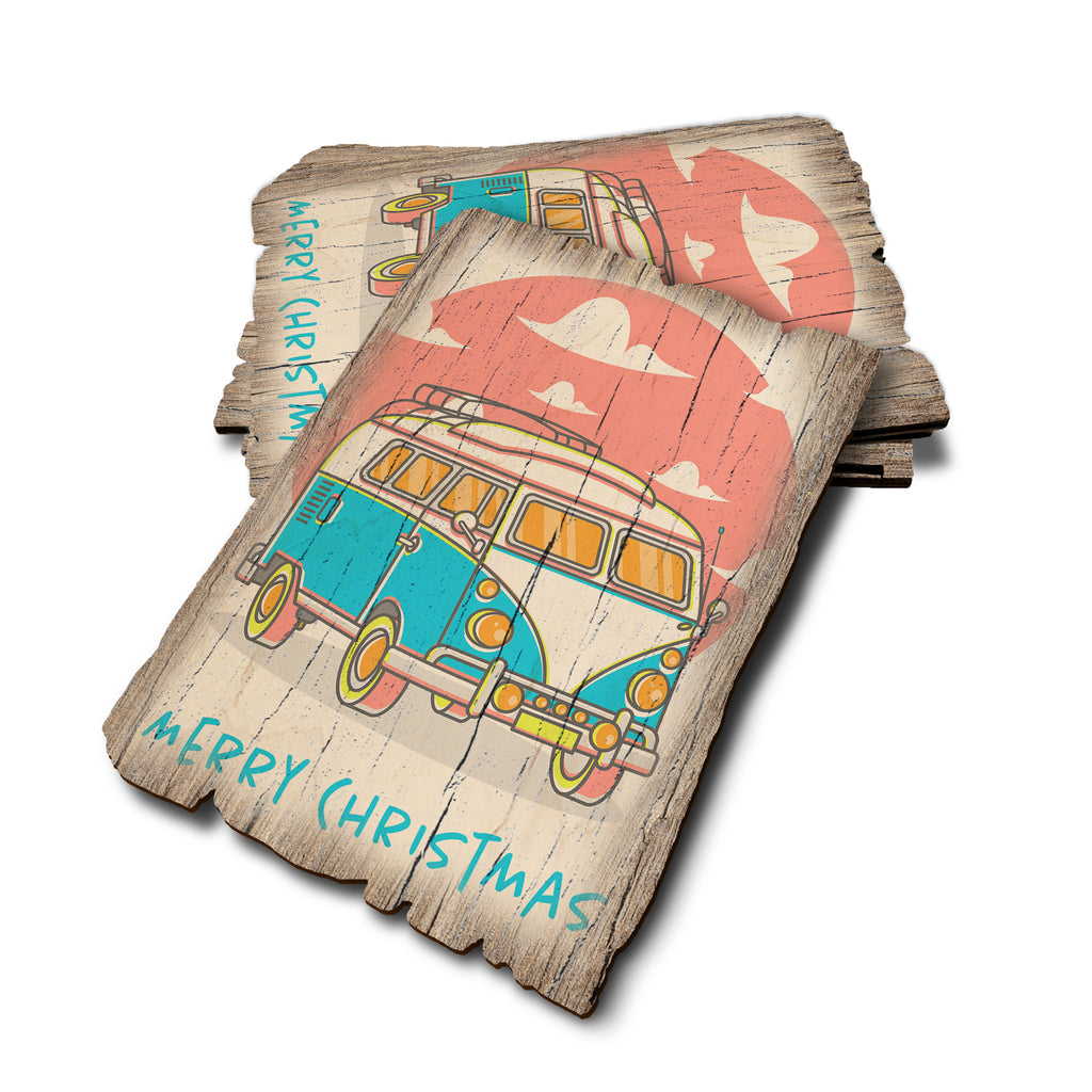 Van Christmas - Weathered Edge Rustic Edge Postcard (5pk // $2.80ea)