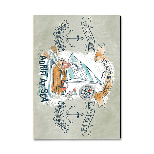 Magnet: Classic Edge - Adrift At Sea (Pack of 5)