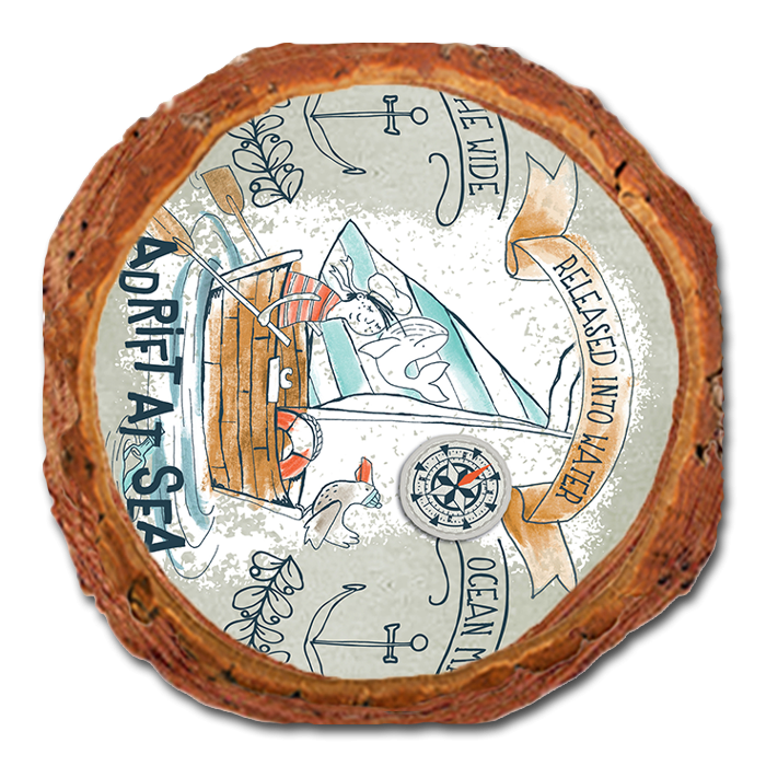 Coaster: Live Edge - Adrift At Sea (Pack of 5)