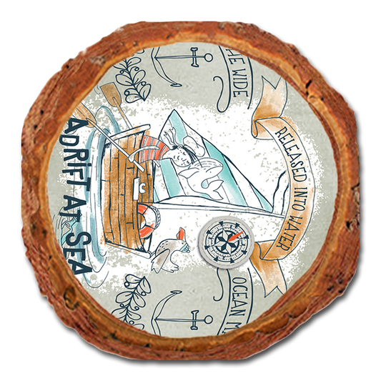 Coaster: Live Edge - Adrift At Sea (Pack of 5)