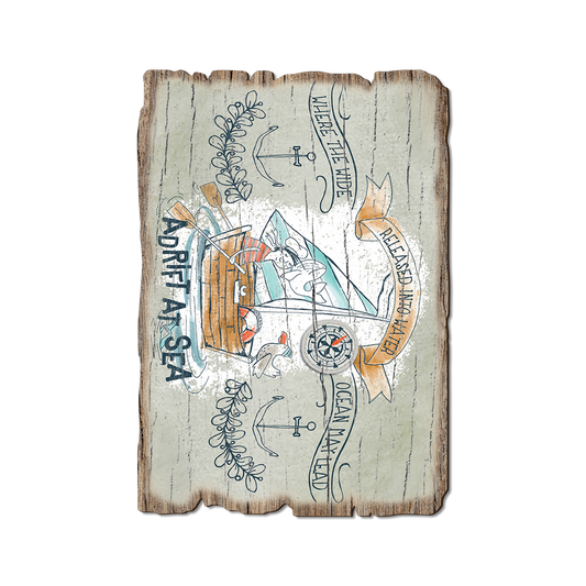 Greeting Card: Weathered Edge - Adrift At Sea (Pack of 5)