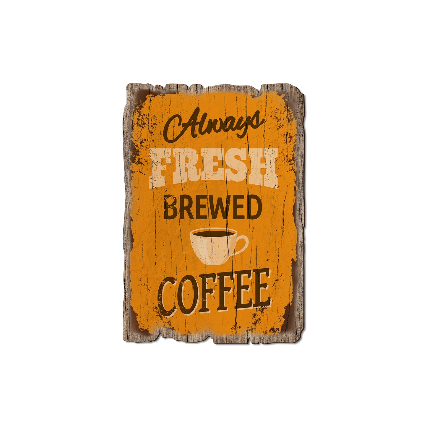 Always Fresh Brewed Coffee - Rustic Edge Postcards & Magnets Rustic Edge Magnet (5pk // $2.80ea)
