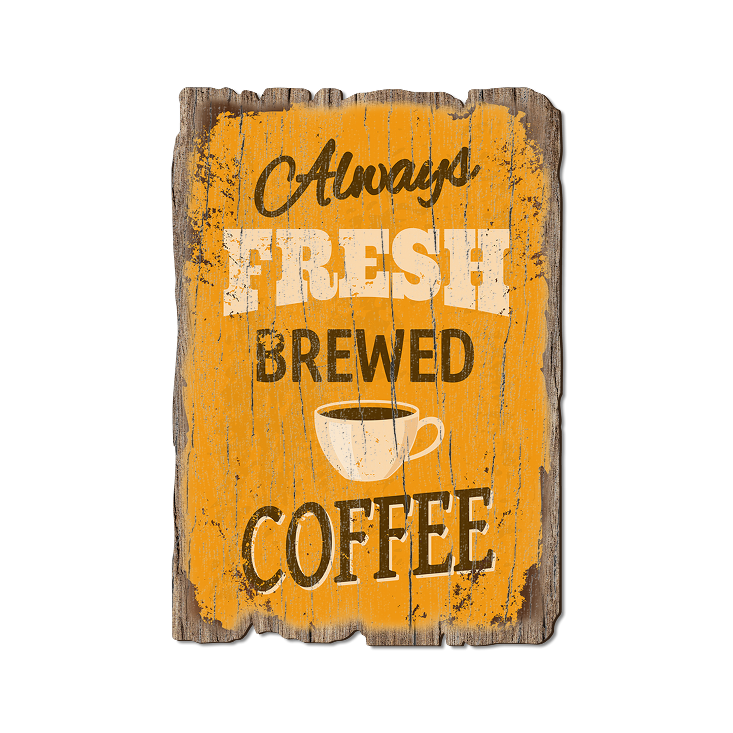 Greeting Card: Weathered Edge - Always Fresh Brewed Coffee (Pack of 5)