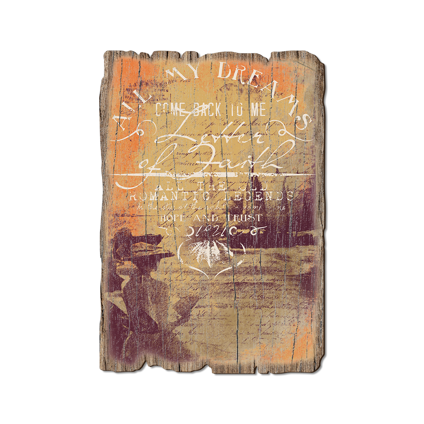 Greeting Card: Weathered Edge - All My Dreams