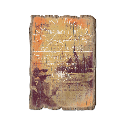 Greeting Card: Weathered Edge - All My Dreams