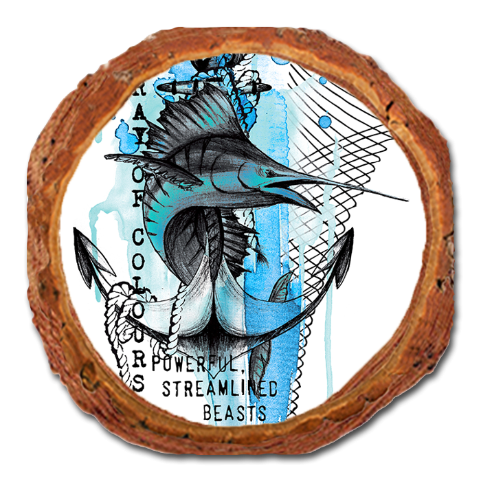 Coaster: Live Edge - Array Of Colors (Pack of 5)