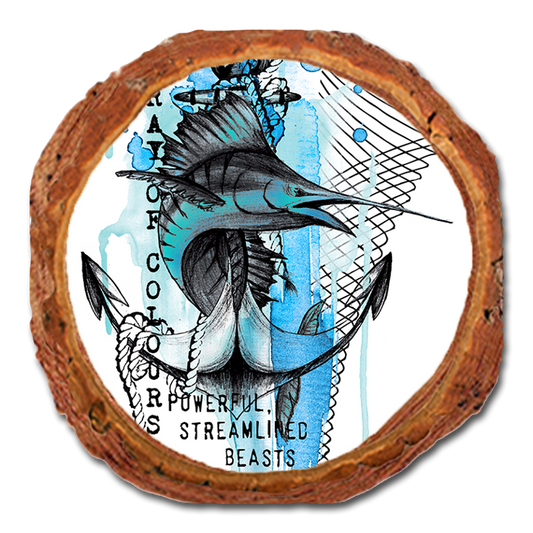 Coaster: Live Edge - Array Of Colors (Pack of 5)