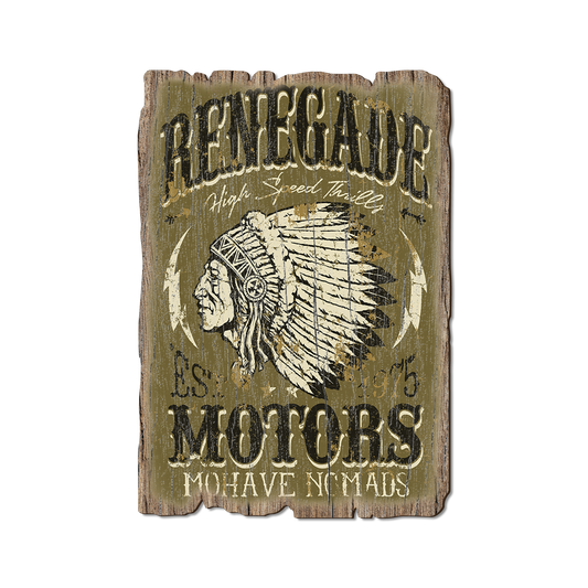 Greeting Card: Weathered Edge - Renegade Motors (Pack of 5)
