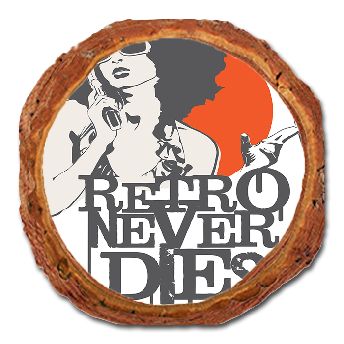 Coaster: Live Edge - Retro Never Dies (Pack of 5)