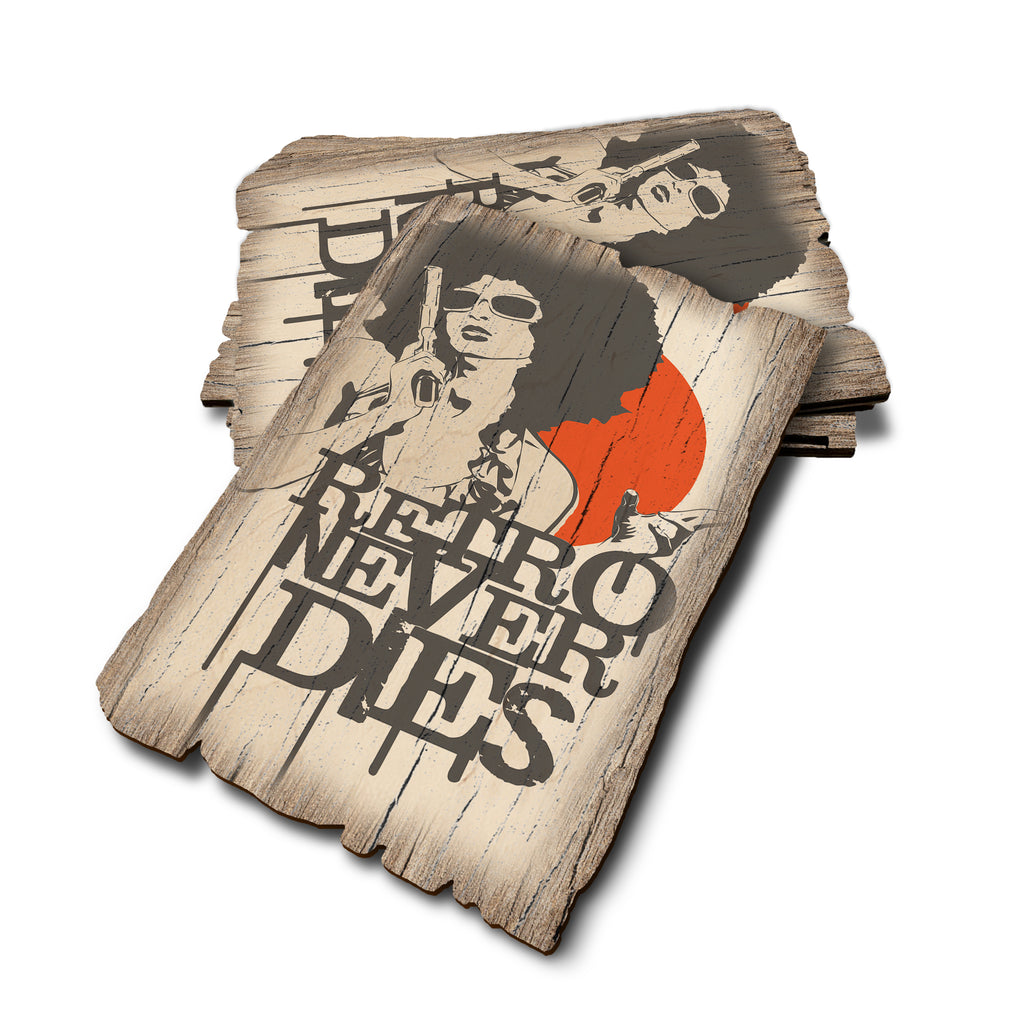 Retro Never Dies - Weathered Edge Rustic Edge Postcard (5pk // $2.80ea)