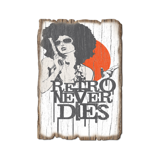 Greeting Card: Weathered Edge - Retro Never Dies
