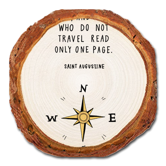 Coaster: Live Edge - World Book (Pack of 5)
