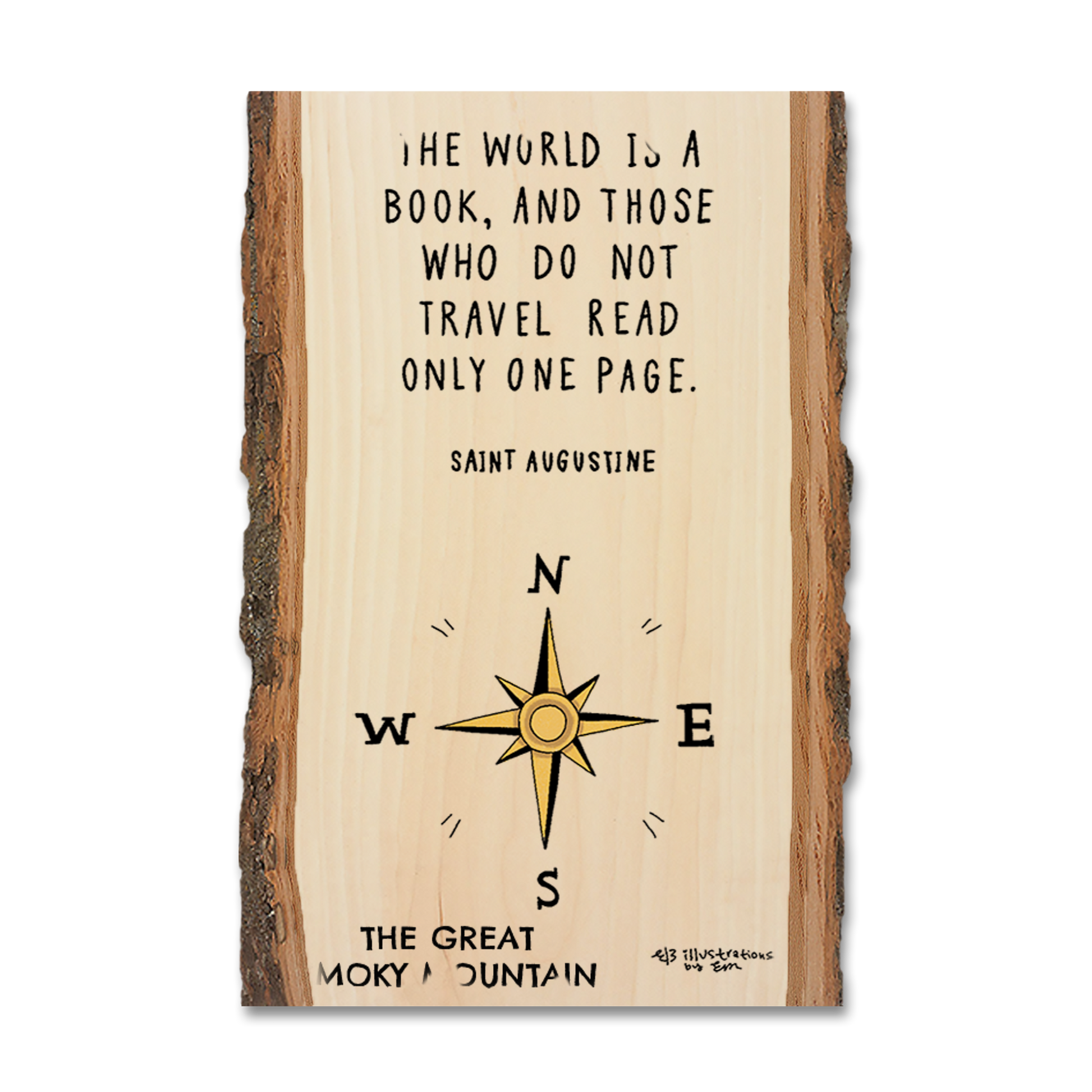 Greeting Card: Live Edge - World Book