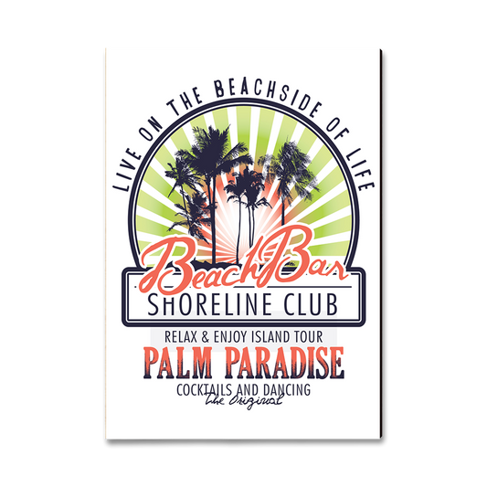 Greeting Card: Classic Edge - Beach Bar Club (Pack of 5)
