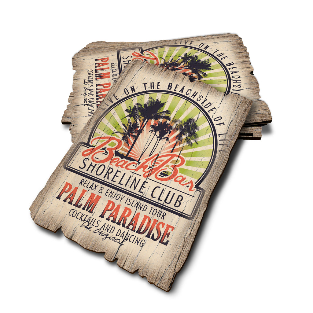 Beach Bar Club - Weathered Edge Rustic Edge Postcard (5pk // $2.80ea)